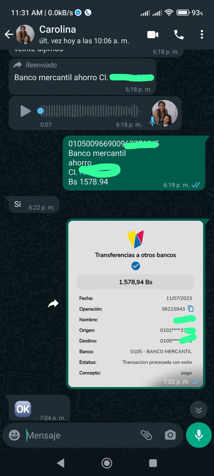 Comprobante de envío entregado a un cliente de Duoloon (1)