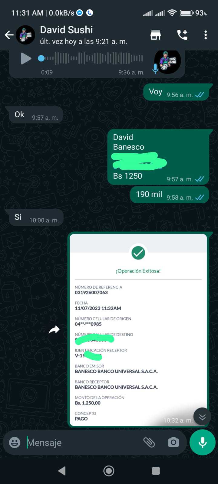 Comprobante de envío entregado a un cliente de Duoloon (3)